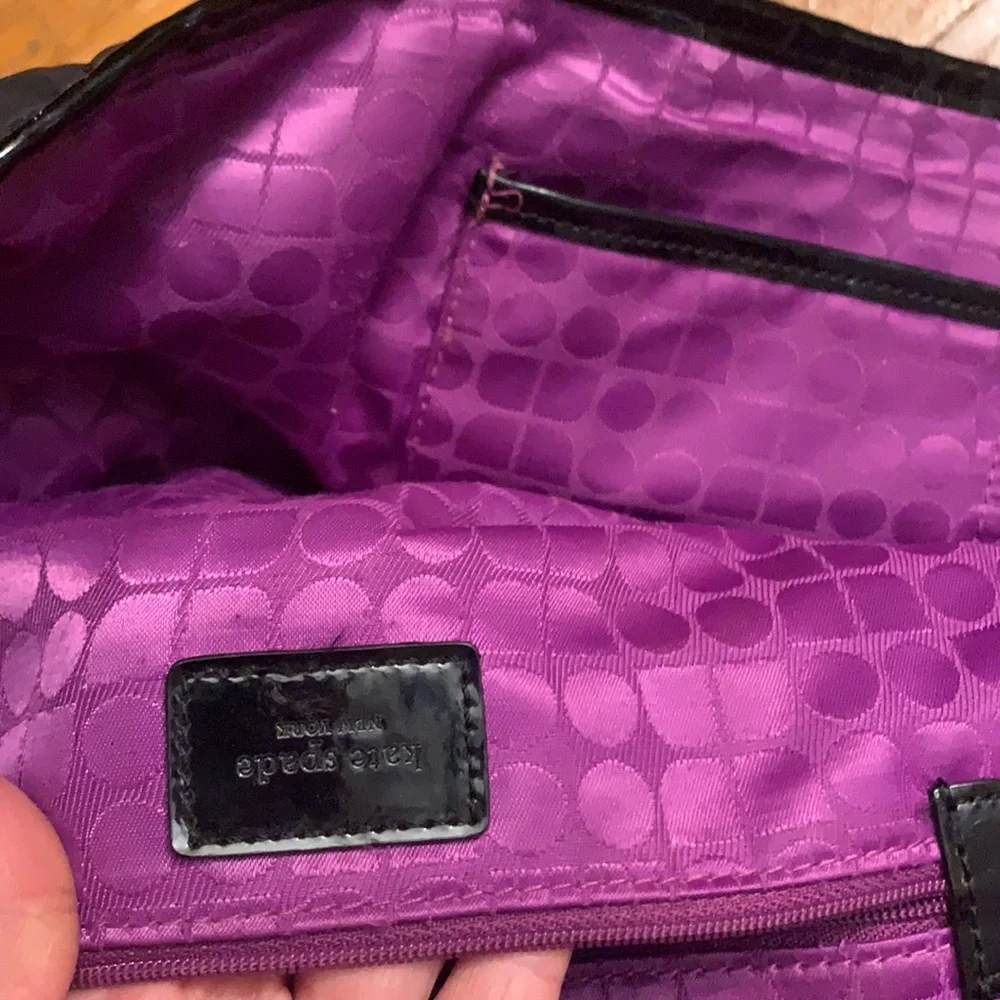 kate spade ♠️‎ black large pillow Quilted Nylon Tote Purse